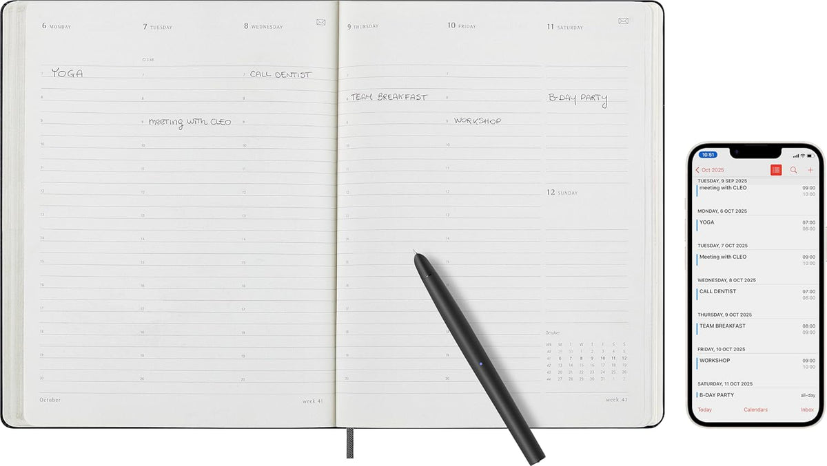 Elbenwald Smart Planner PRO 2025 – Weekly & Monthly Productivity Planner | Goal Setting Professional Organizer 2025
