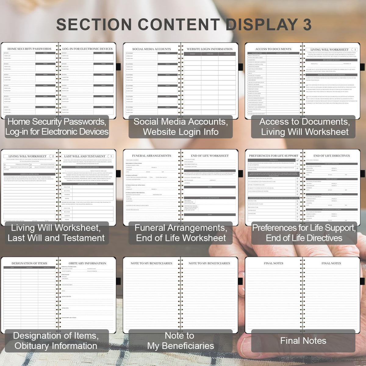 Elbenwald End of Life Planner – Estate Planning & Important Information Organizer | Final Wishes & Legacy Workbook